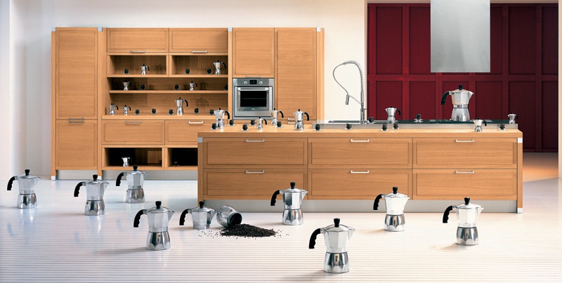 Set for the kitchen with open shelves Santa Fe, Comprex