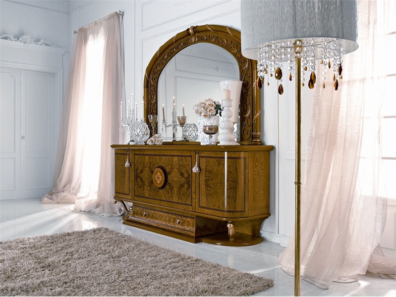 Dresser with mirror, Valderamobili