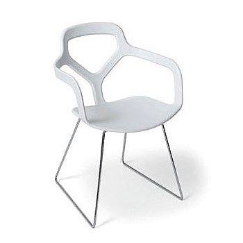 Chair with armrests, Trace - Desalto
