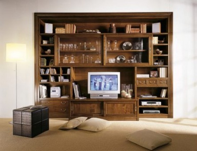 Modular system, wall Variant, Moletta Mobili (library furniture, Italy)