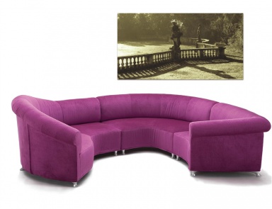 The sofa is modular, GALASSIA LIGHT - Giovannetti