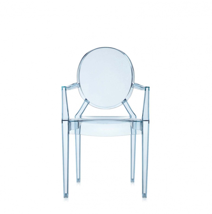 Chair with armrests, Lou Lou Ghost - Kartell