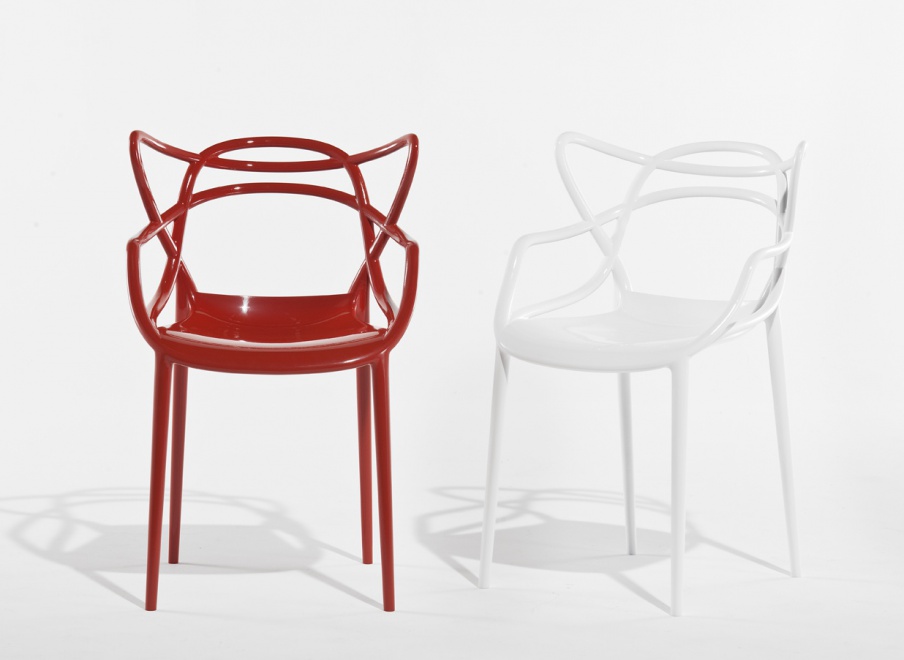 Chair with armrests, Masters, Kartell
