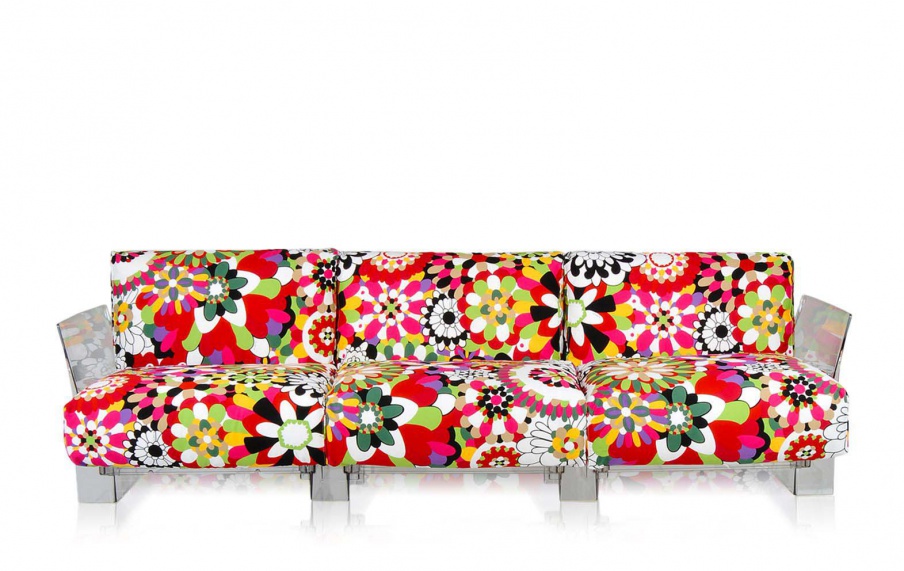 Three seater sofa Pop by Kartell