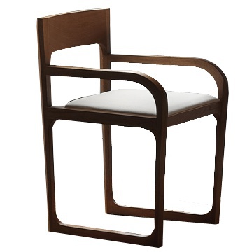 Chair, Slim Chair, Rattan Wood