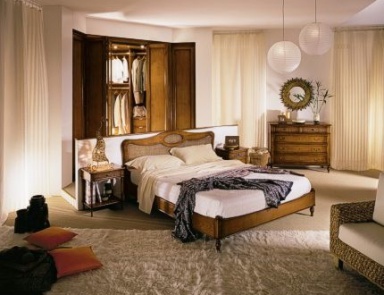 Bed with high headboard Duse, Moletta Mobili