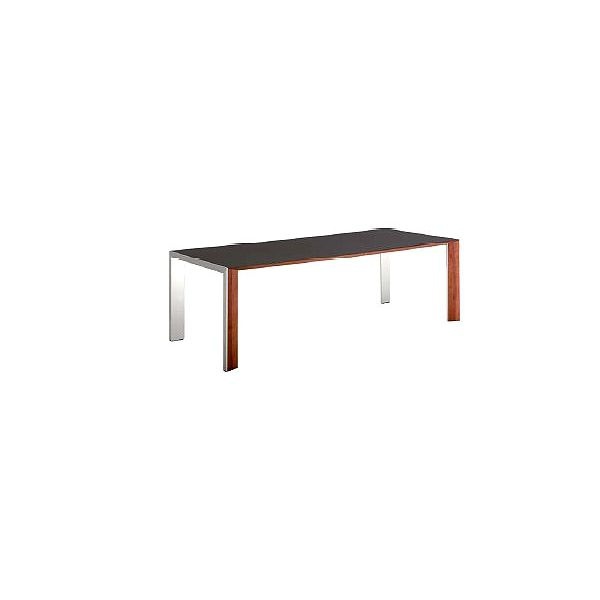 Dining table with metal legs, Rolf Benz