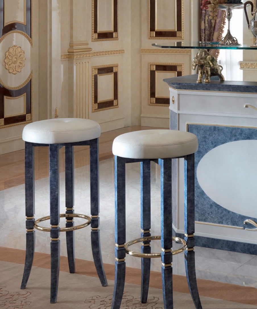 Bar chair made of solid wood Exedra, Turri