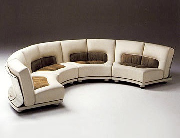 Sistema semi-circular Lobby sofa, Rossi di Albizzate