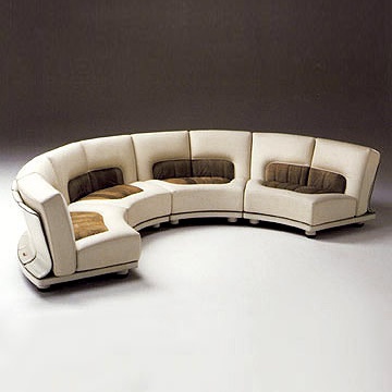 Sistema semi-circular Lobby sofa, Rossi di Albizzate