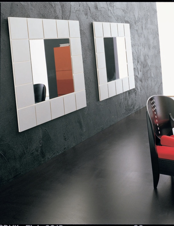 Mirror with wooden frame Quadrus, Alivar