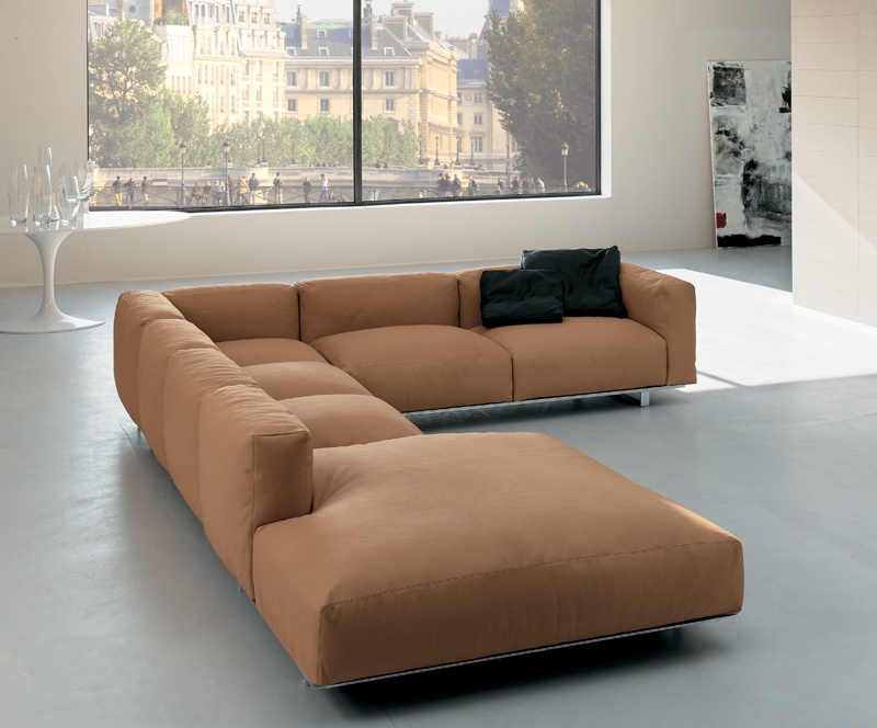 Modular sofa, upholstery leather or textile Daytona, Alivar