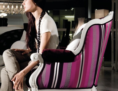 Armchair in fabric, Giorgio Piotto