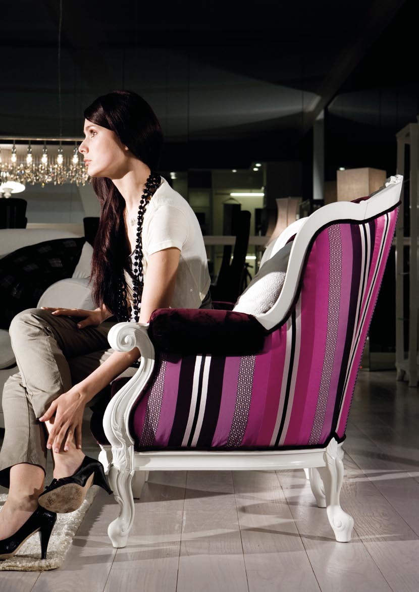 Armchair in fabric, Giorgio Piotto