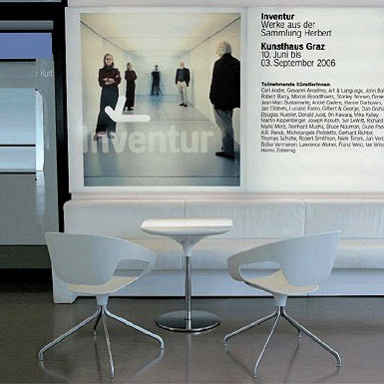 The chair Vad & Vad with seat cover