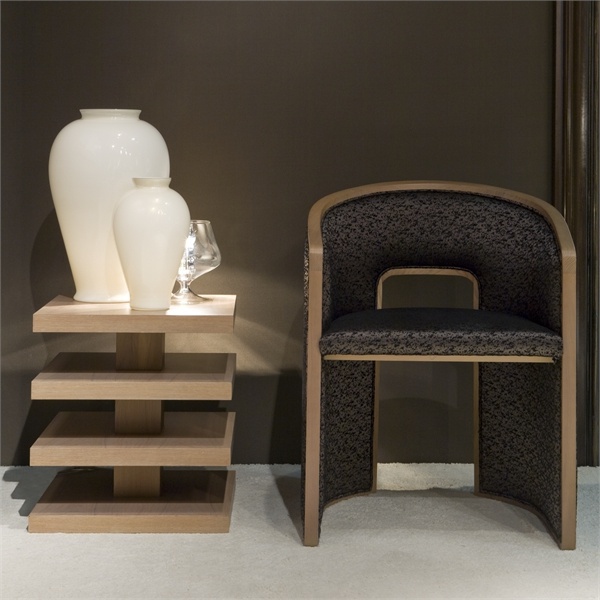 Bedside table walnut O1406/T, Annibale Colombo