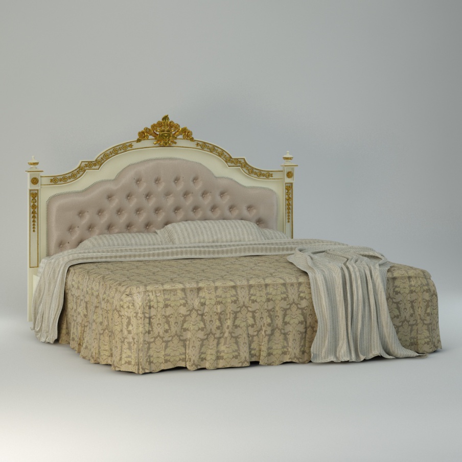 Bed double made of solid wood Tosca, Turri