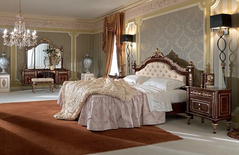 Bed double made of solid wood Aida, Turri