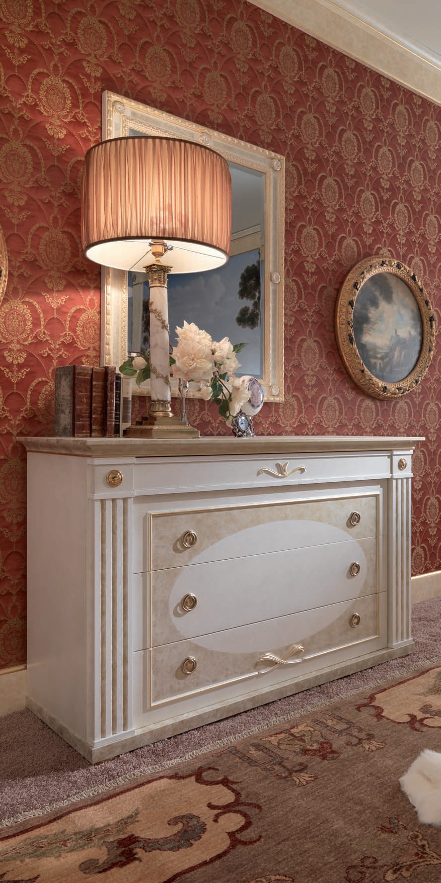 Dresser solid wood lacquered Exedra, Turri