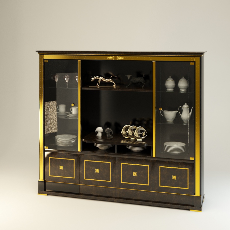 Showcase solid wood Arcade Royale, Turri