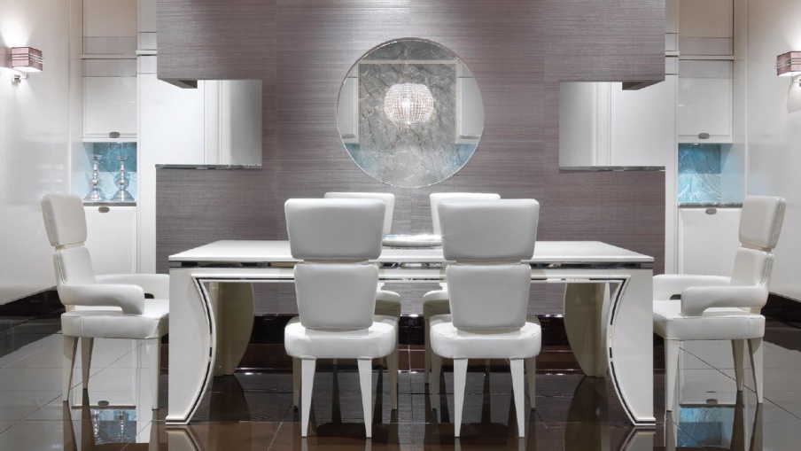 Dining table rectangular Evolution Leather, Turri