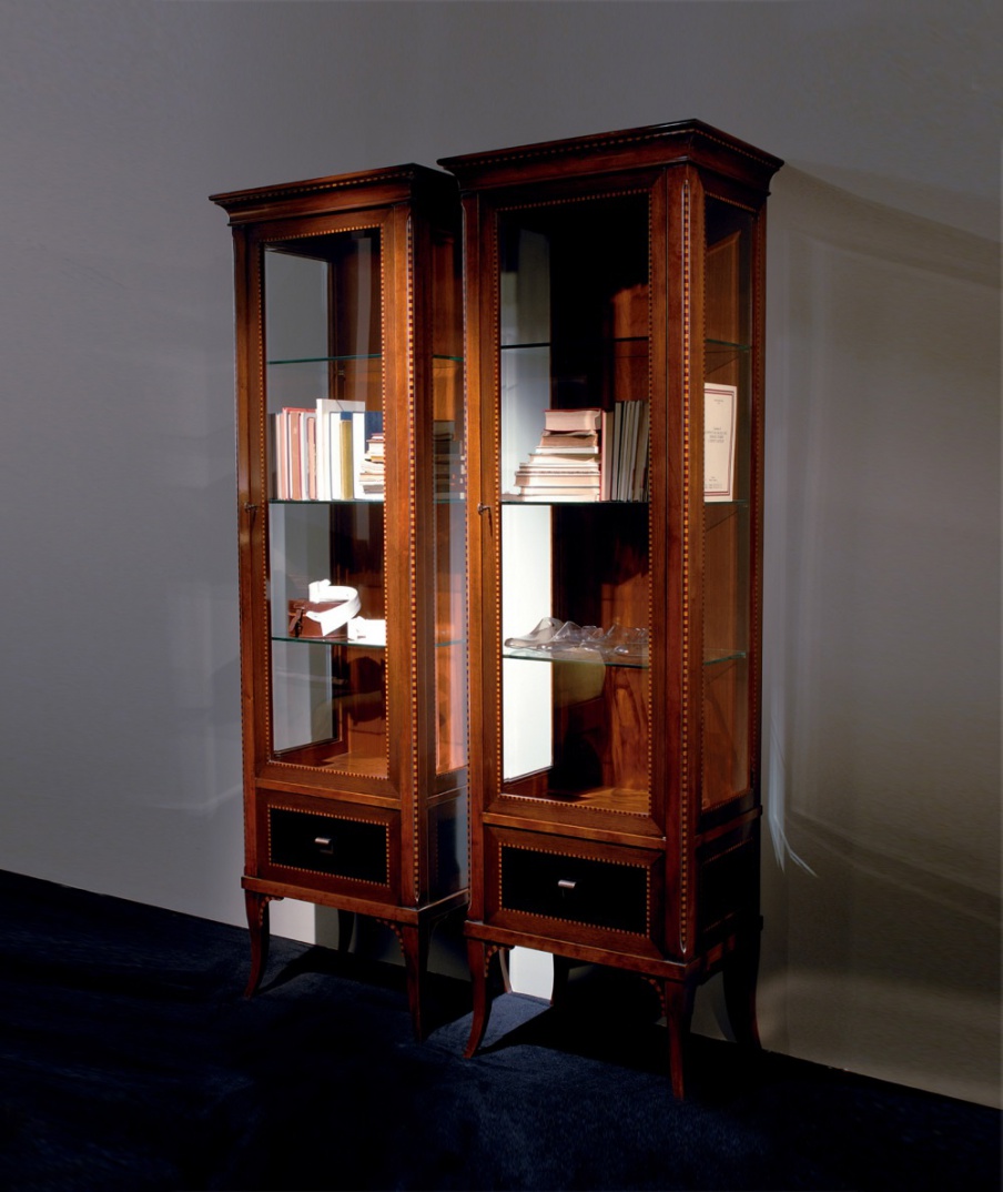 Showcase with one door from the cherries E1363, Annibale Colombo