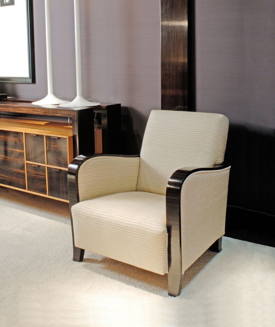 Armchair made of cherry wood A1293/1/E, Annibale Colombo