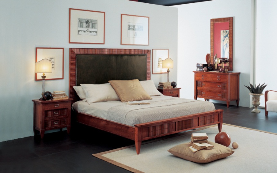 Bed cherry wood G1304, Annibale Colombo