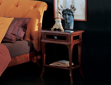Bedside table made of cherry wood H1302, Annibale Colombo