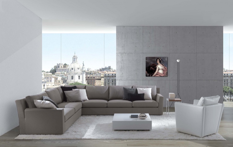 Modular sofa Flower Asnaghi (Made in Italy)