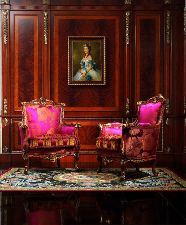 Chair with armrests, Carlo Asnaghi