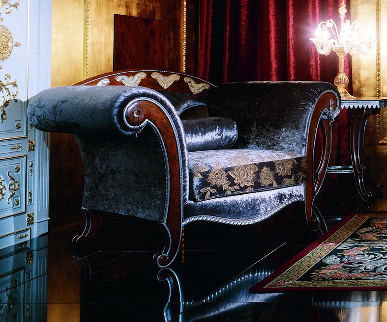 Chair with armrests, Carlo Asnaghi