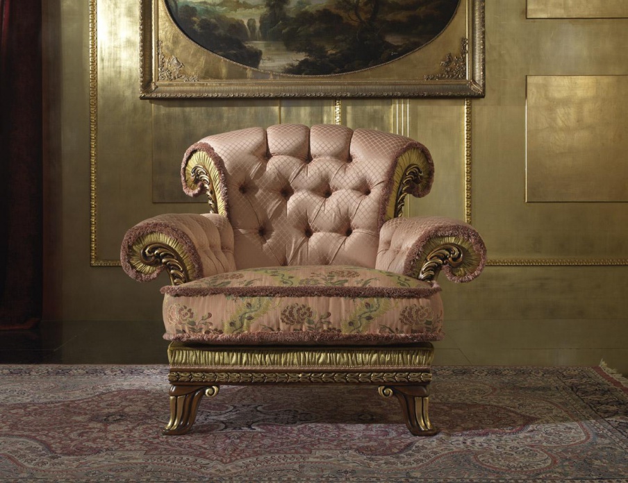 Chair with armrests, Carlo Asnaghi