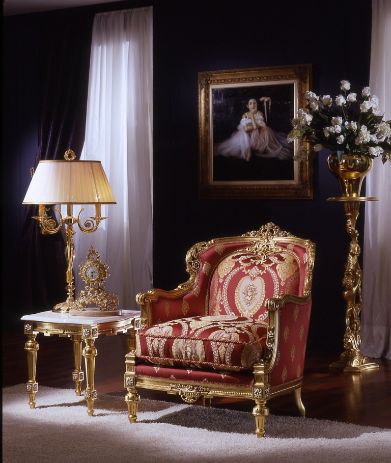 Chair with armrests, Carlo Asnaghi