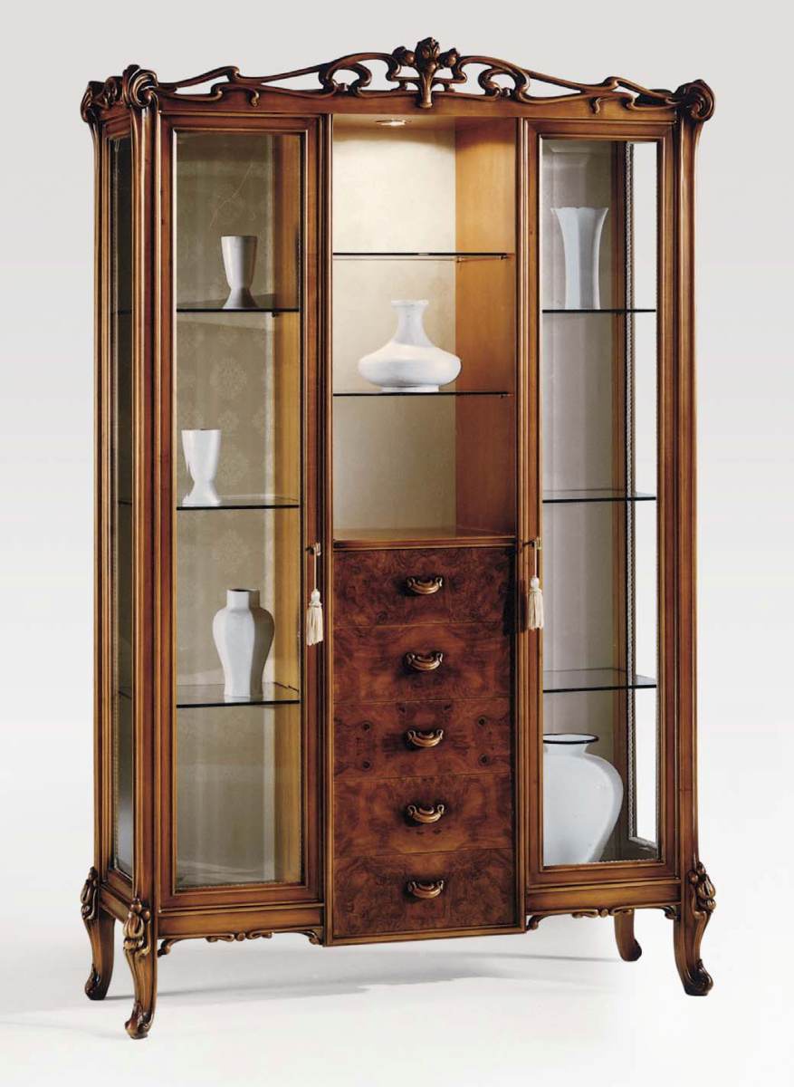 Showcase with glass doors, C. L. Italia