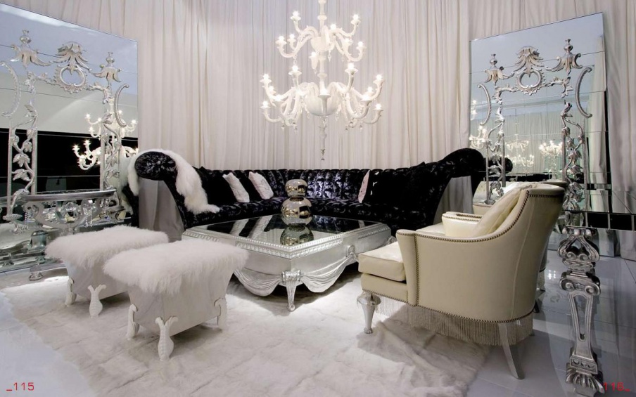 Sofa set with modular sofa Cornelio Cappellini