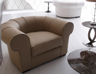 A chair with a semicircular back Fedora, Angelo Cappellini