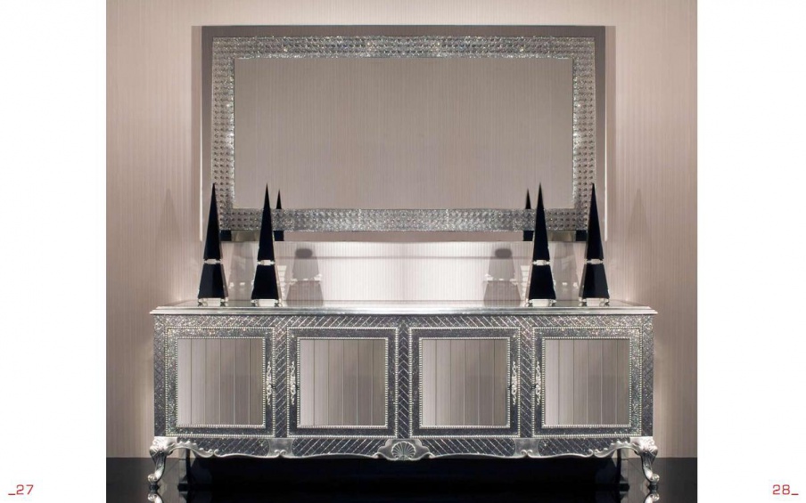 Dresser with Murano glass, Cornelio Cappellini