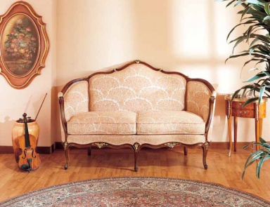 Two seater sofa with shaped back, Fratelli Radice