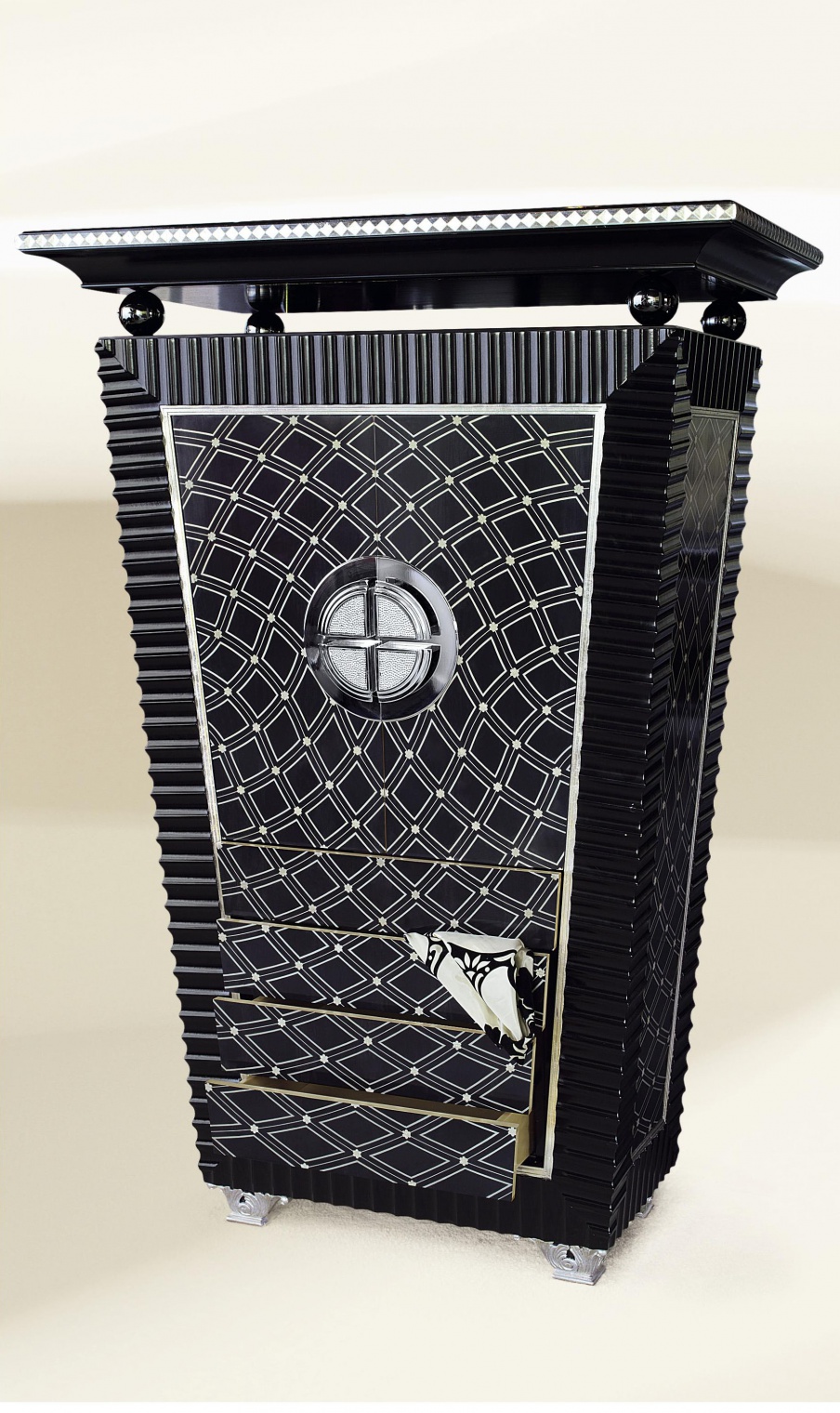 The Luna chest of drawers made from natural wood, Francesco Molon