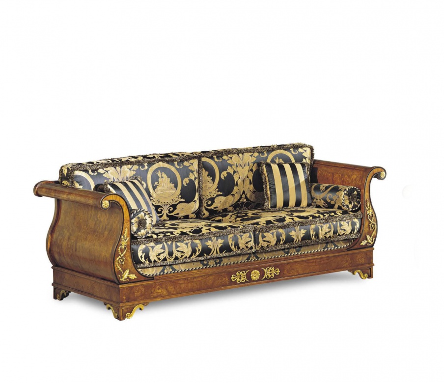 Three seater sofa on a frame of wood, Francesco Molon