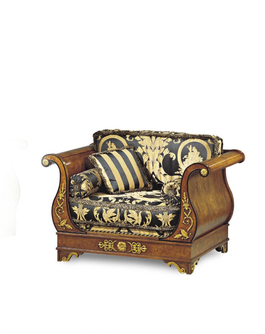 Armchair in fabric, Francesco Molon