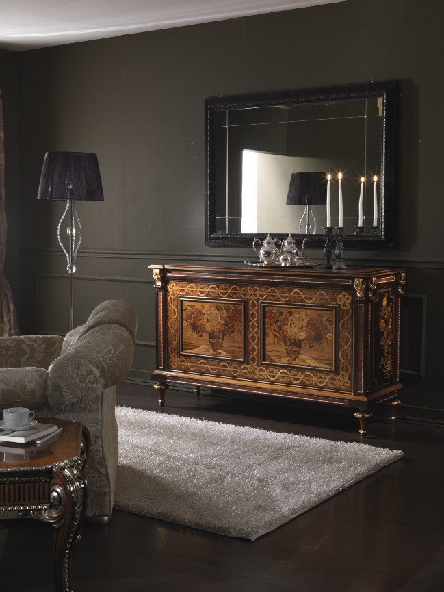 Dresser with painted doors, Ceppi