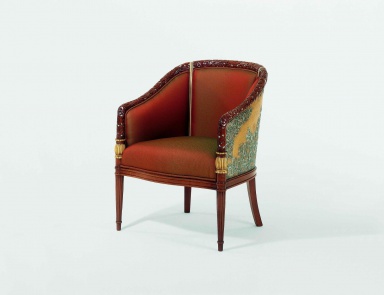 Chair in leather upholstery Riedizioni, Colombo Stile