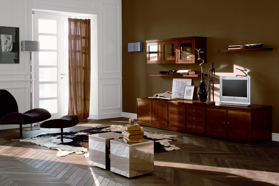 Modular storage system Cool Cubica, Minotti Collezioni