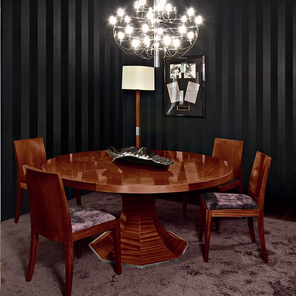 Dining room set for Chic Cubica, Minotti Collezioni 