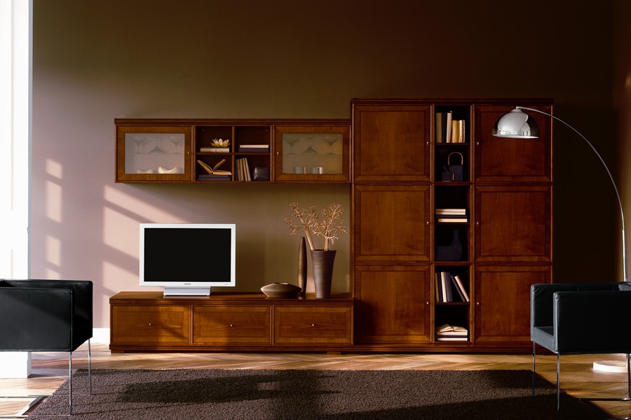 Modular storage system Cool Cubica, Minotti Collezioni