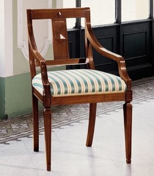 Chair with armrests, Moletta Mobili
