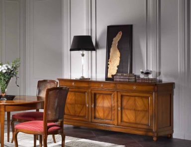 The sideboard is made from solid cherry, Prestige