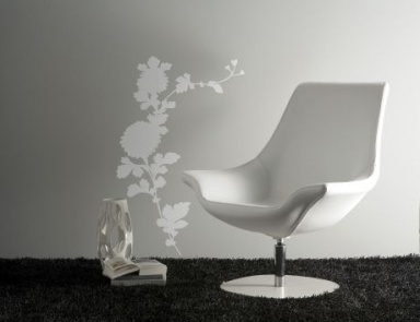 Chair swivel, upholstery leather or textile Elite, Bontempi Casa